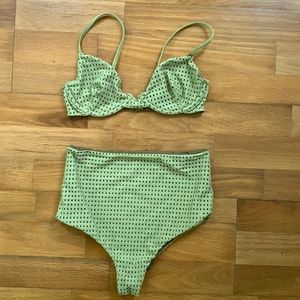 Acacia mesh high waisted bikini
